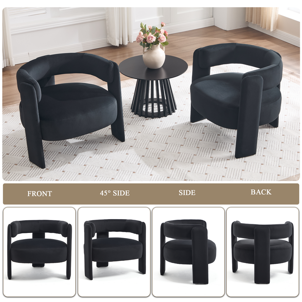 Hakon Velvet Accent Chair
