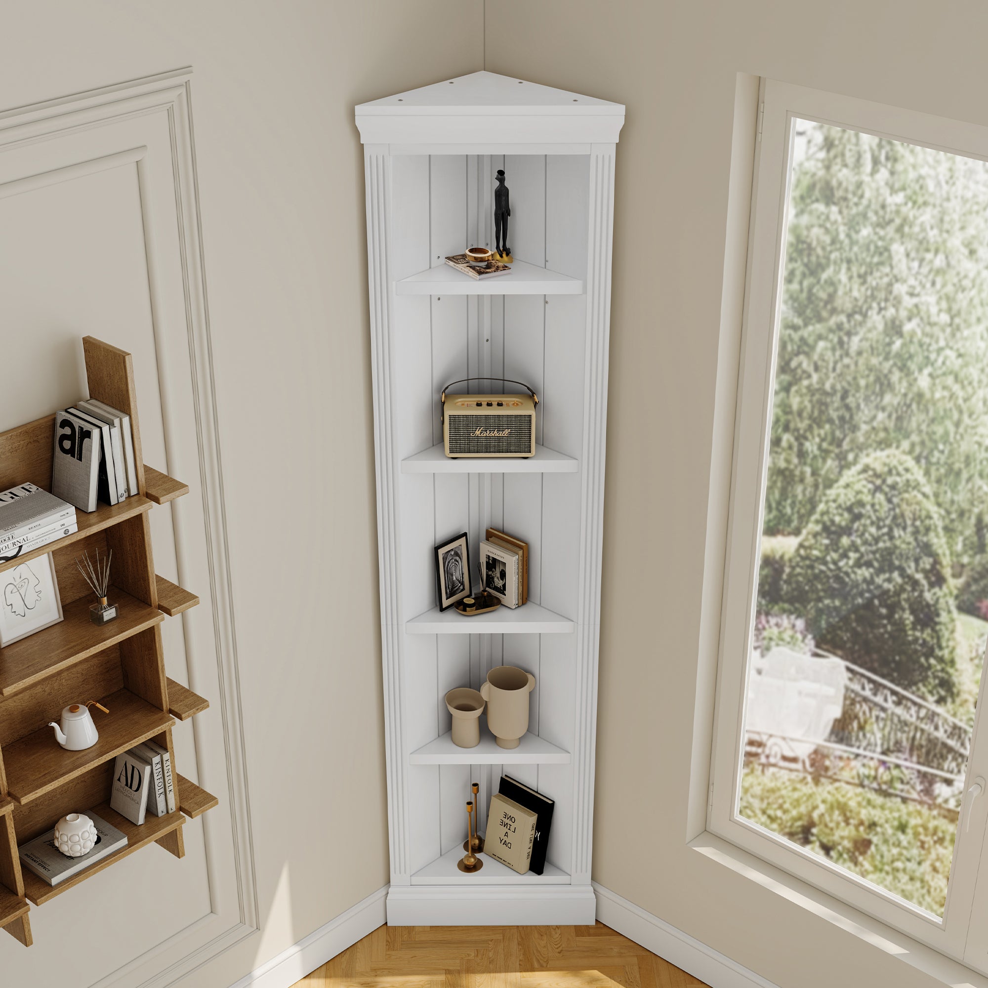 Tyra Storage Solid Wood Bookshelf