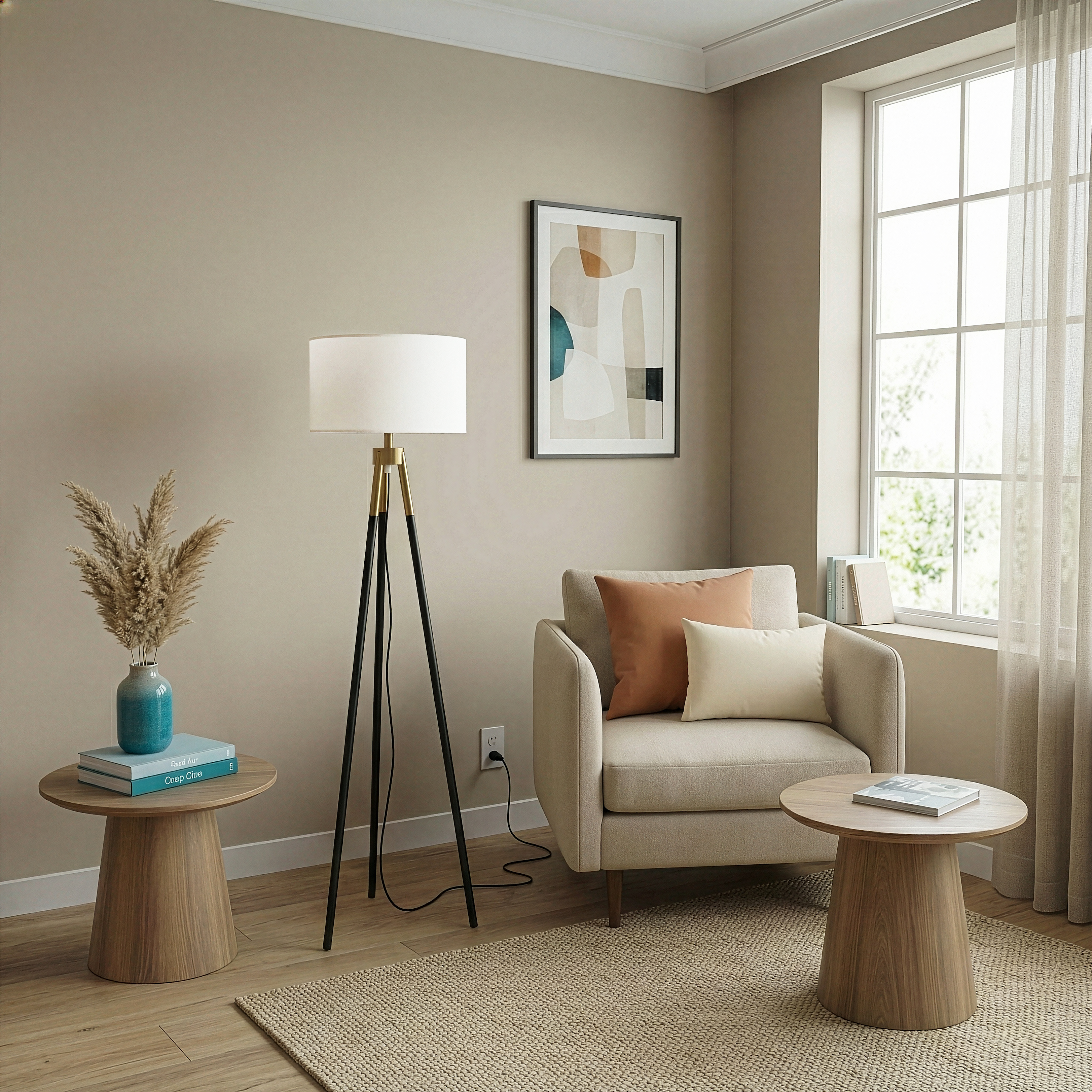 Vale Brass Floor Lamp