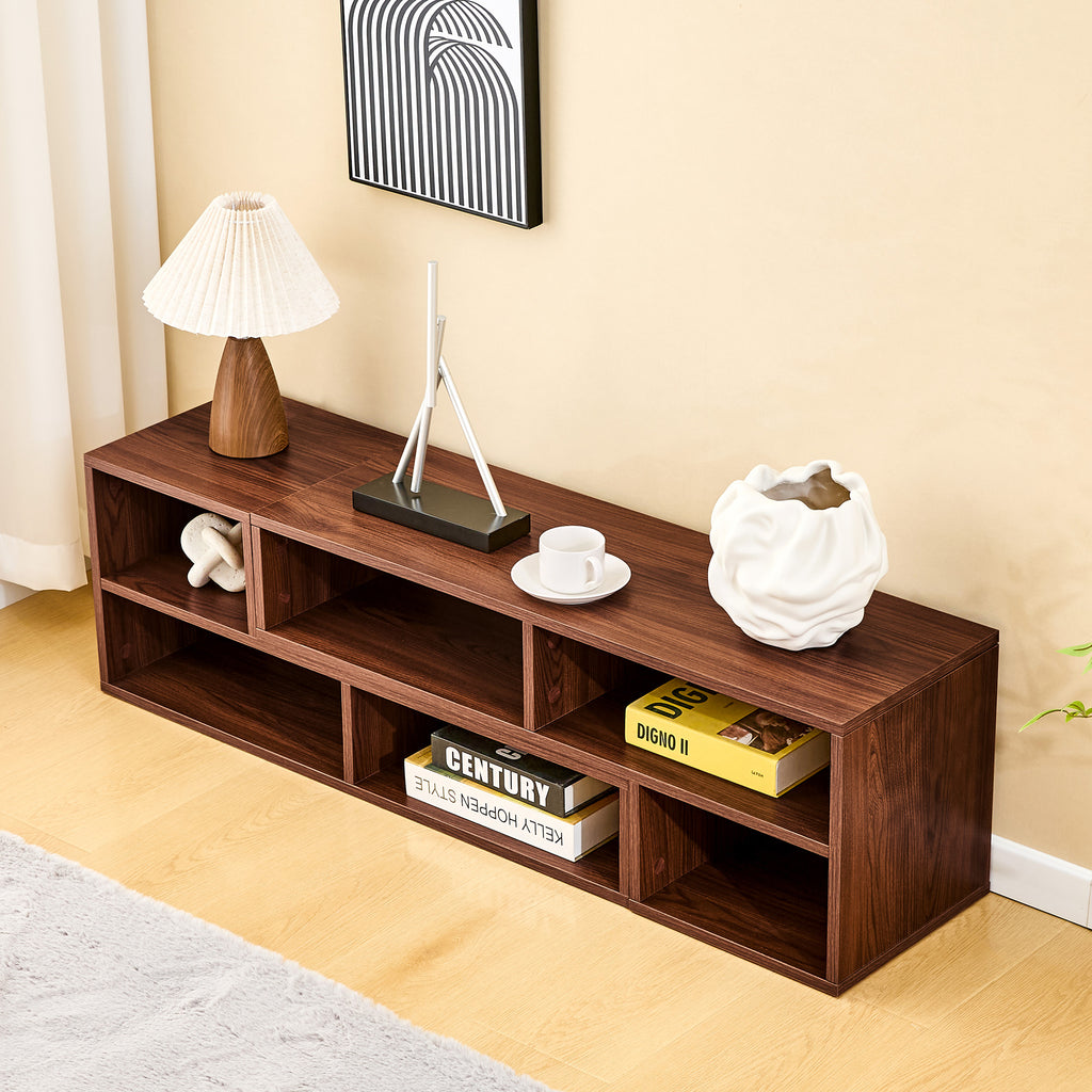 Thea Storage Walnut TV Stand