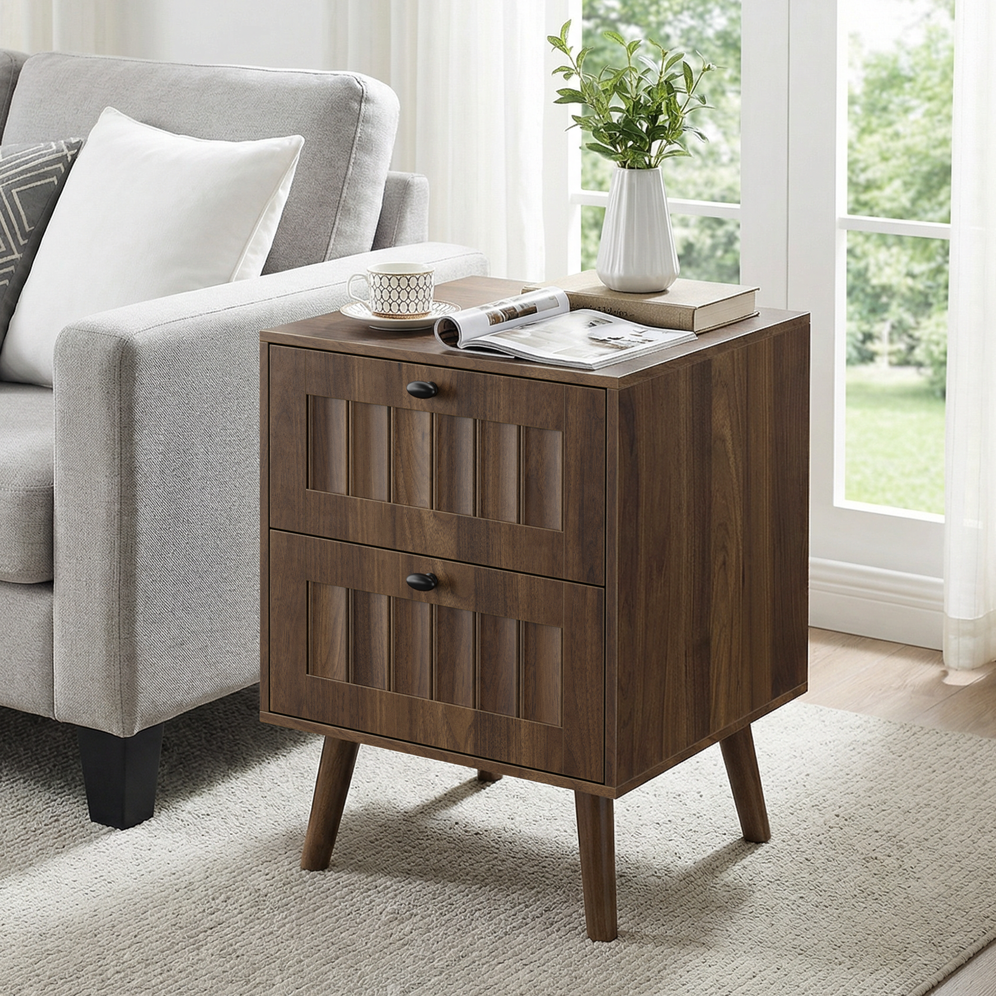 Viggo Walnut Nightstand