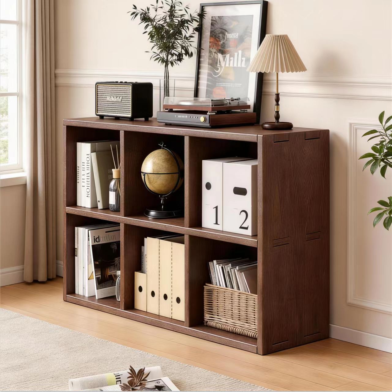 Jorgen Solid Wood Bookshelf