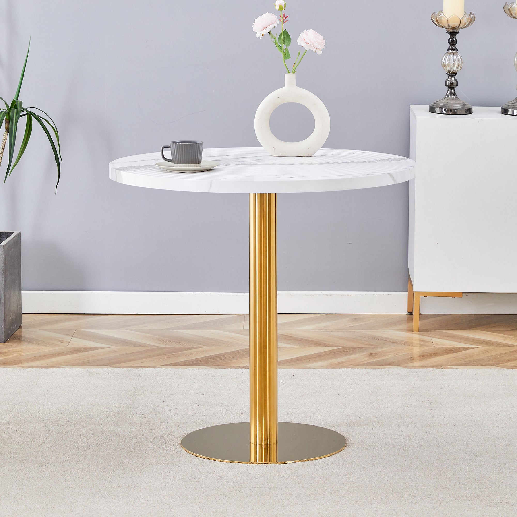 Kari Round Marble Dining Table
