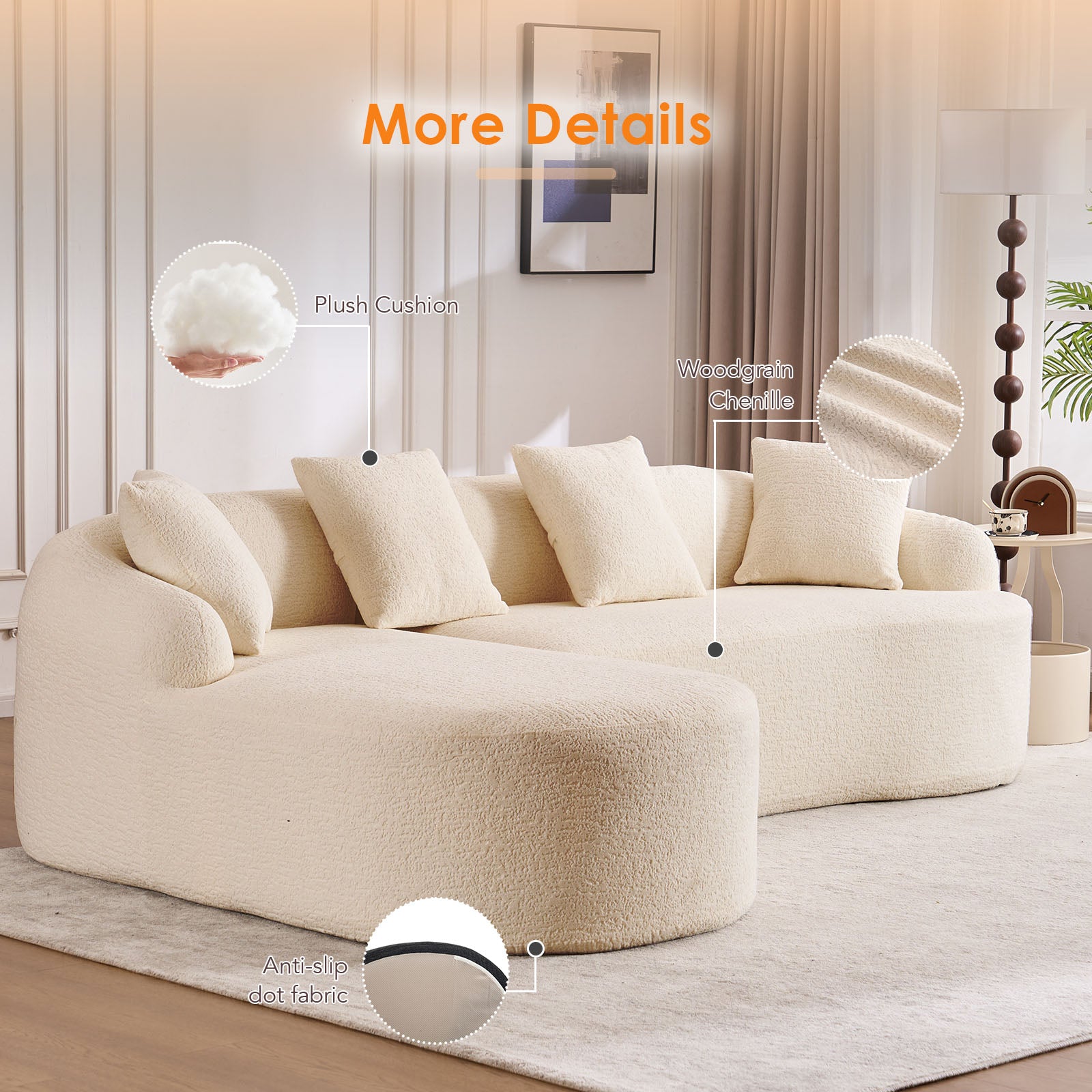 Pil Curved Sectional Sofa