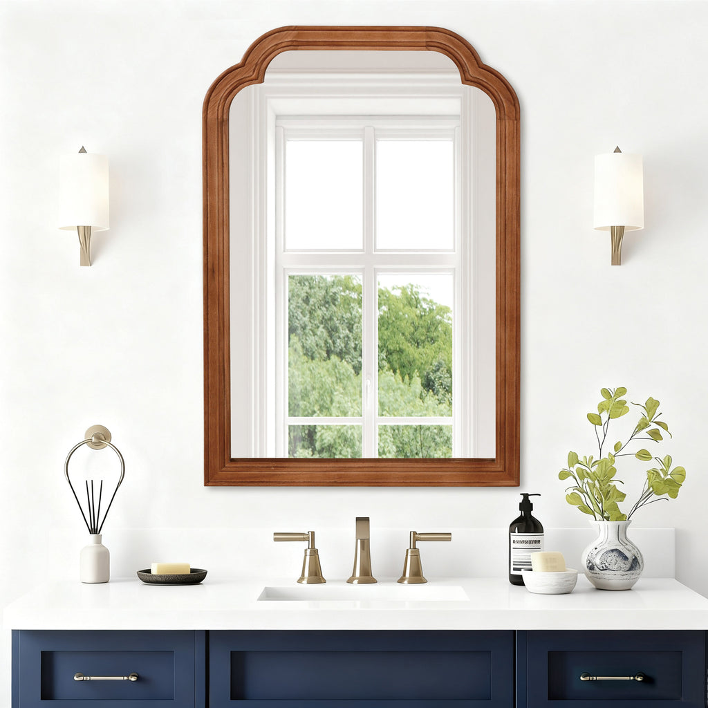 Pelle Round Wall Mirror