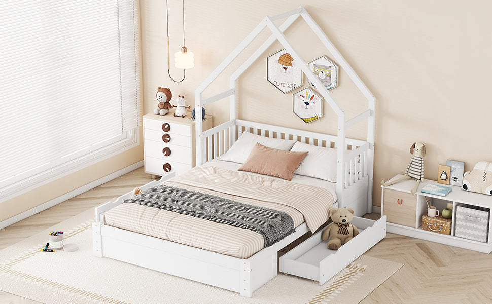 Jorun Solid Wood Queen Platform Bed Frame