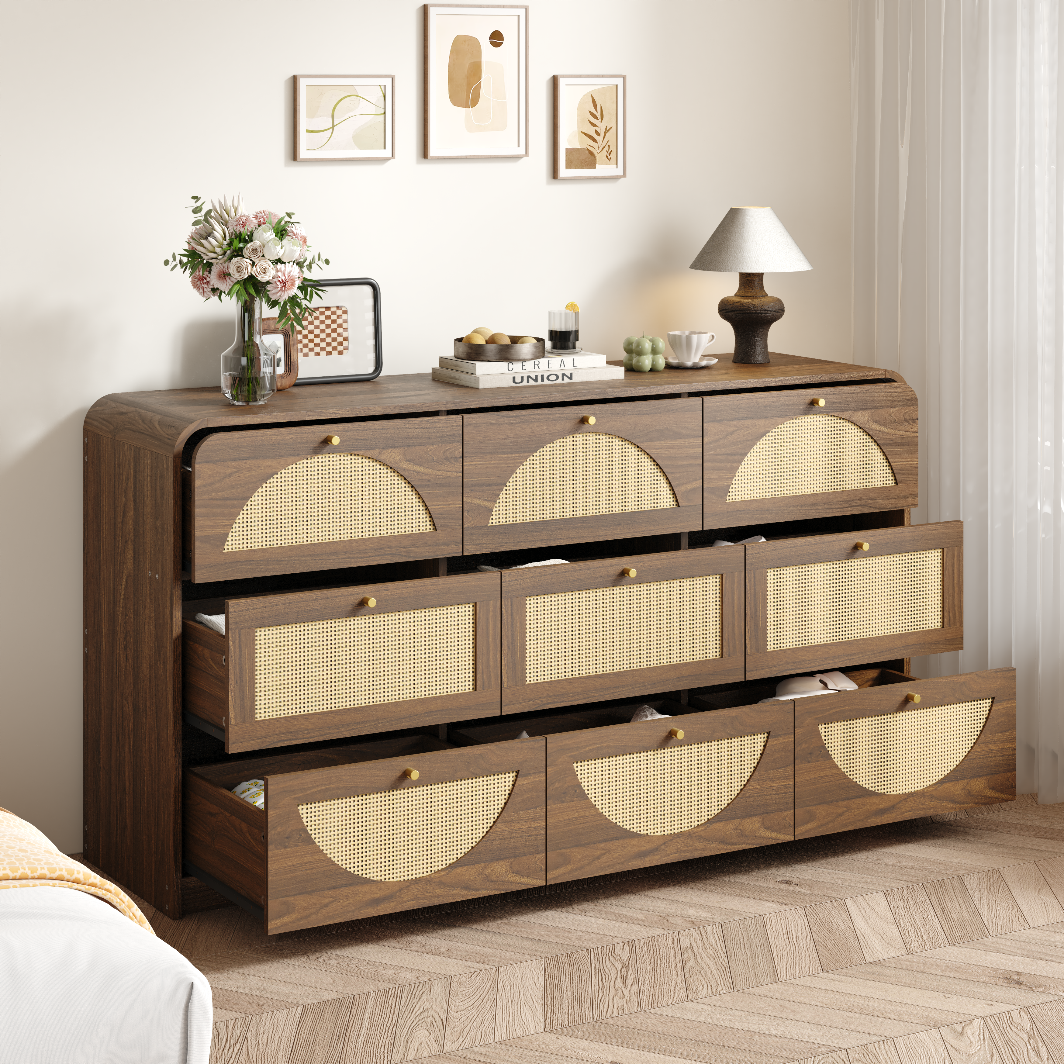 Hilde Storage Walnut Sideboard