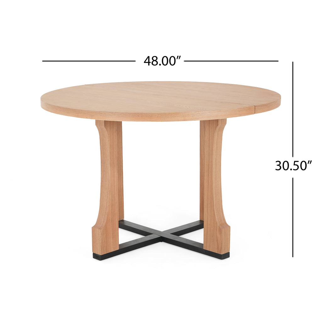 Ylva Round Solid Wood Dining Table