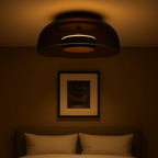 Modern LED Surface-Mounted Ceiling Lamp with Glass Shade