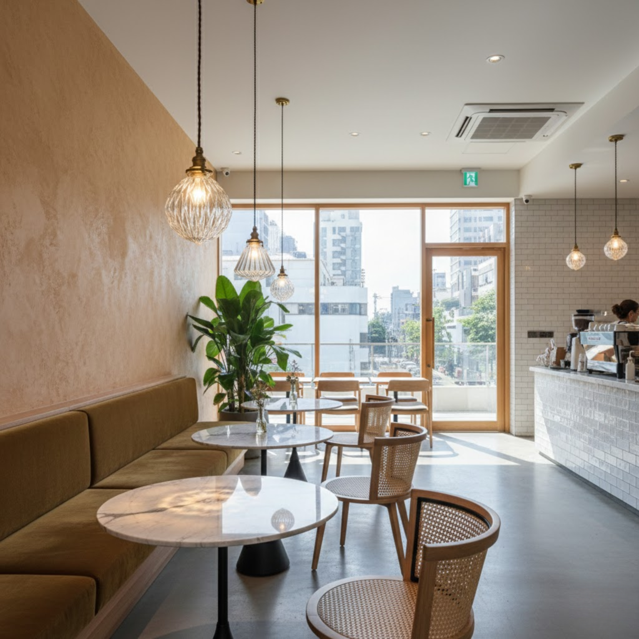 Klassieke hanglamp met glazen kap in 4 modellen