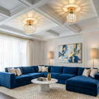 Modern ceiling lamp with soft light pattern