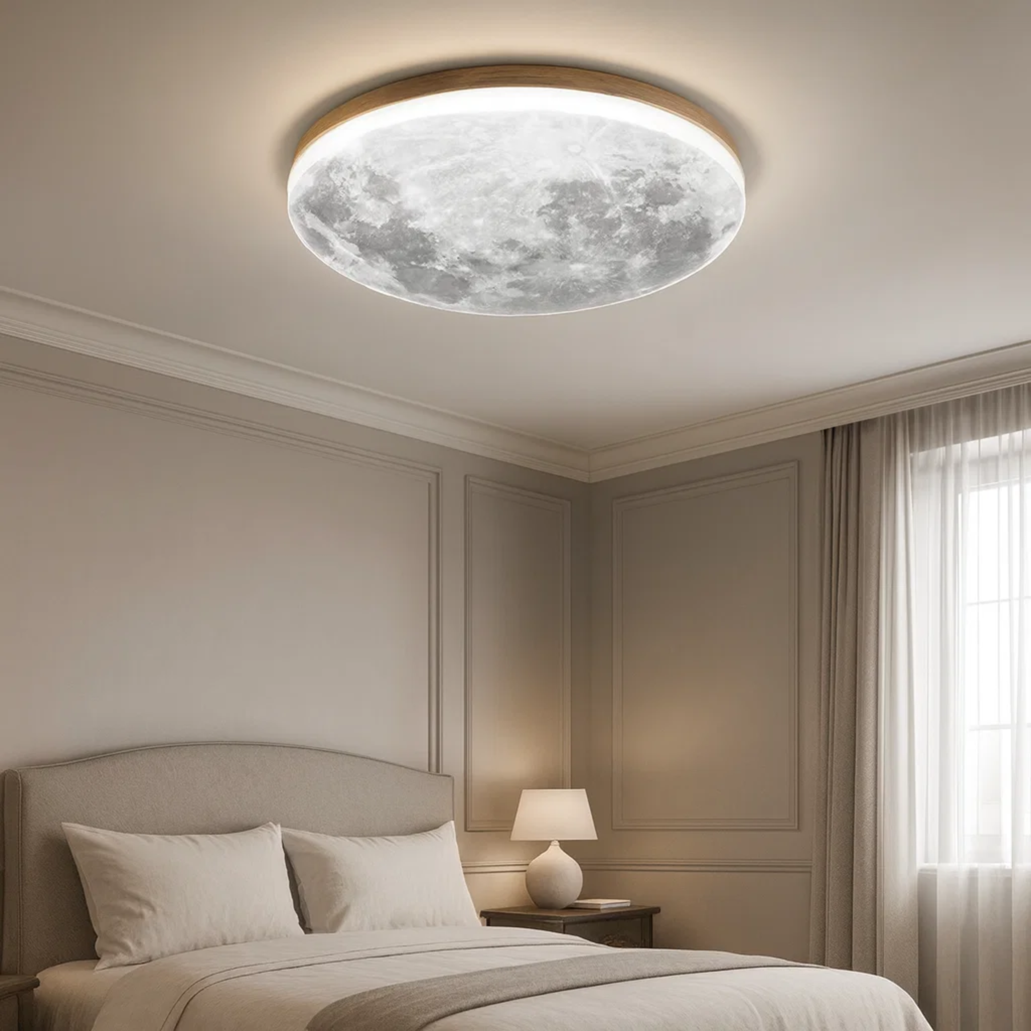 Minimalist moonlight ceiling lamp