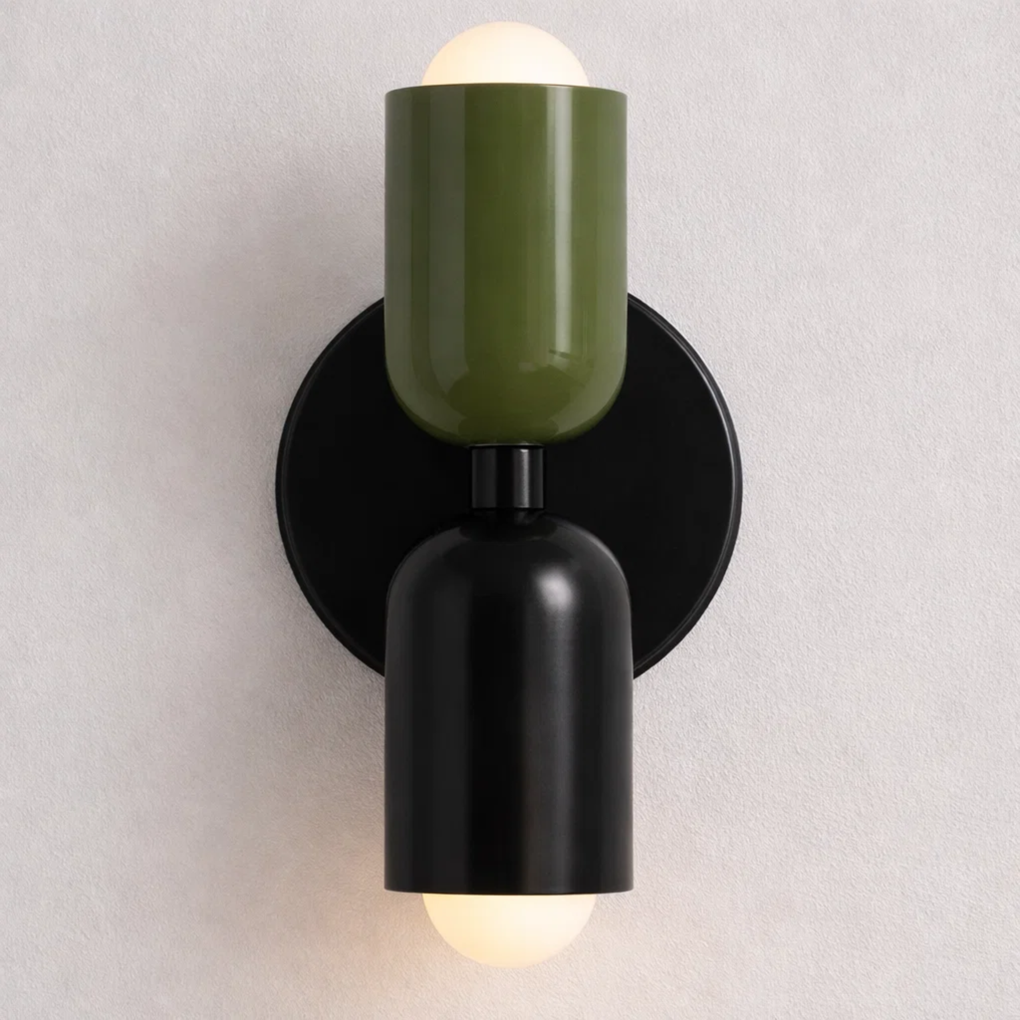 Dubbele wandlamp met warm licht