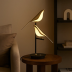 LED-tafellamp met vogelfiguren
