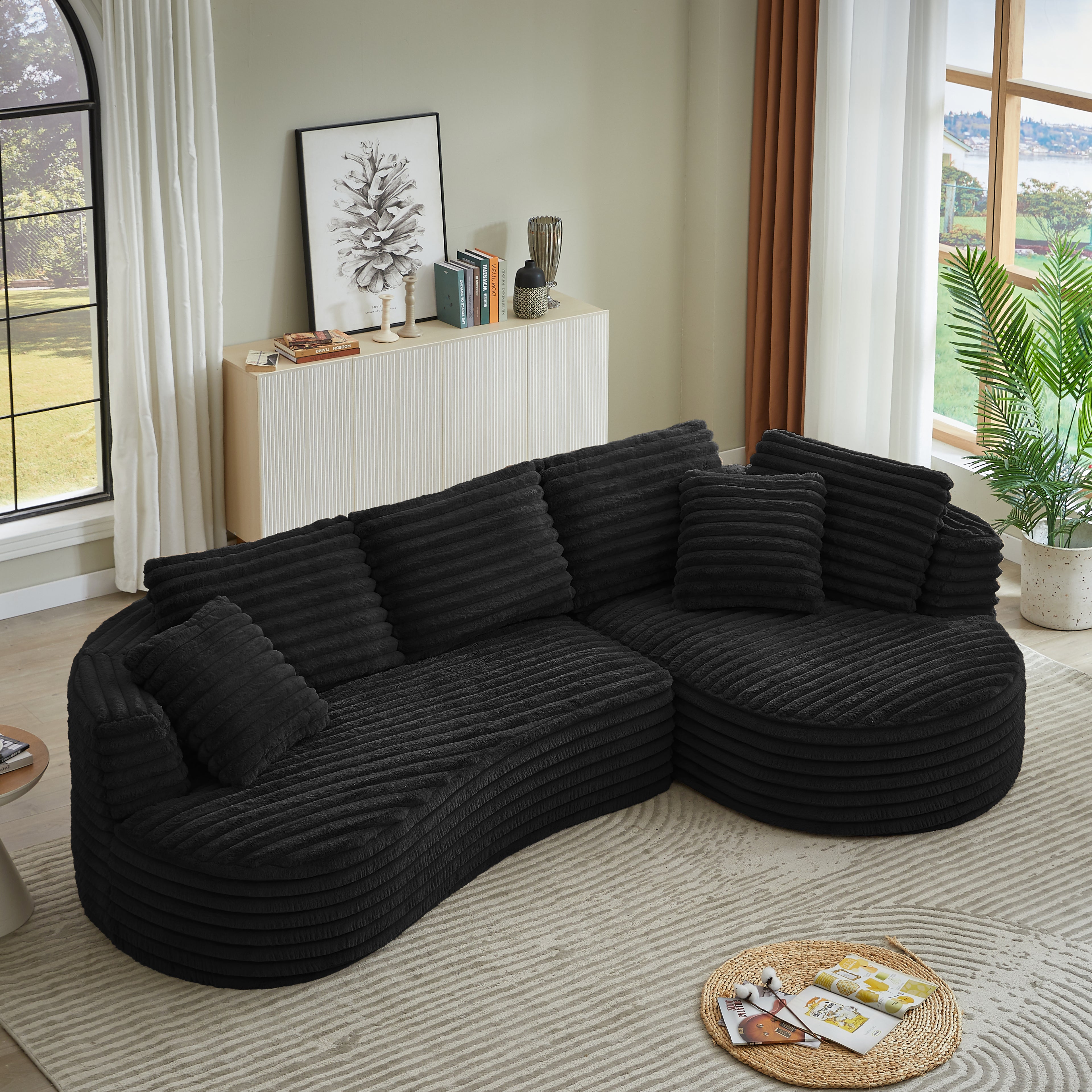 Gunda Curved Sectional Sofa