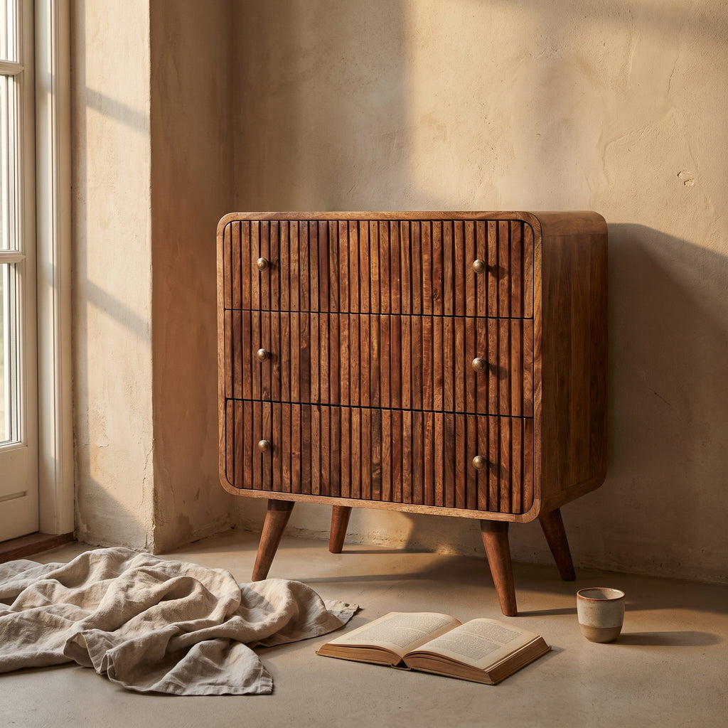 Ymir Solid Wood Chest of Drawers