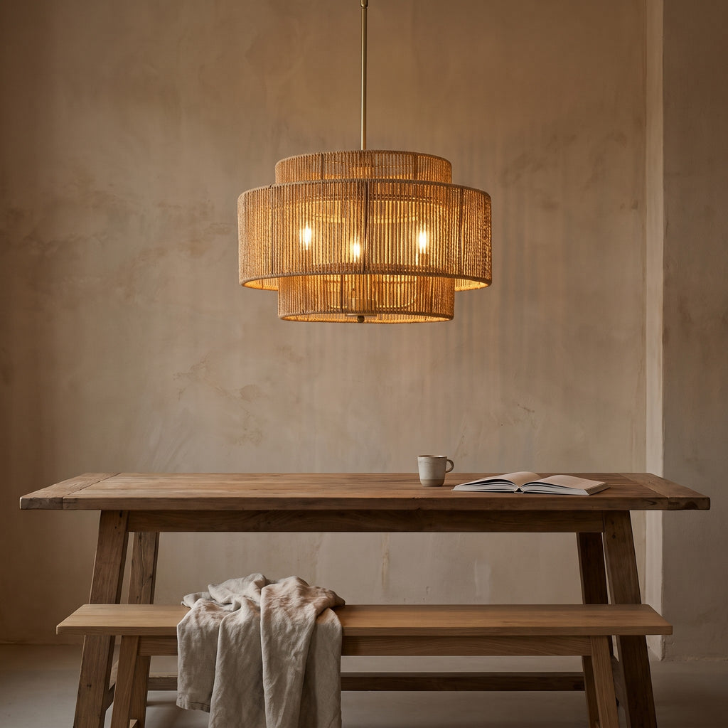 Hulda Rattan Chandelier