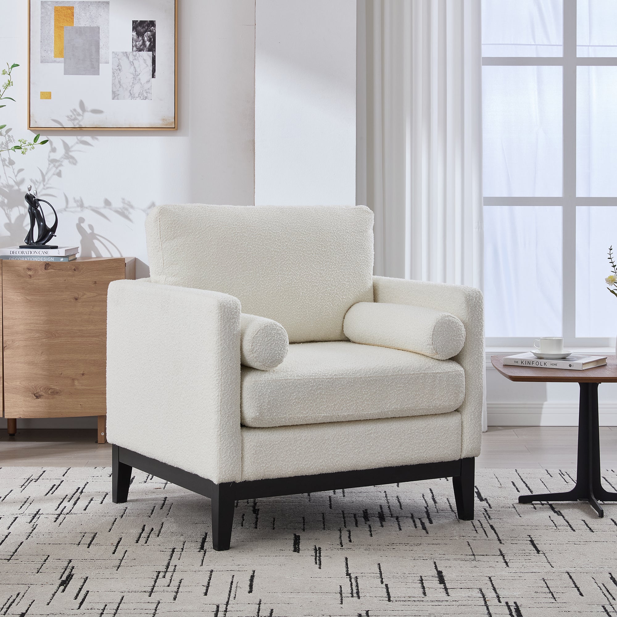 Aksel Storage Boucle Ottoman