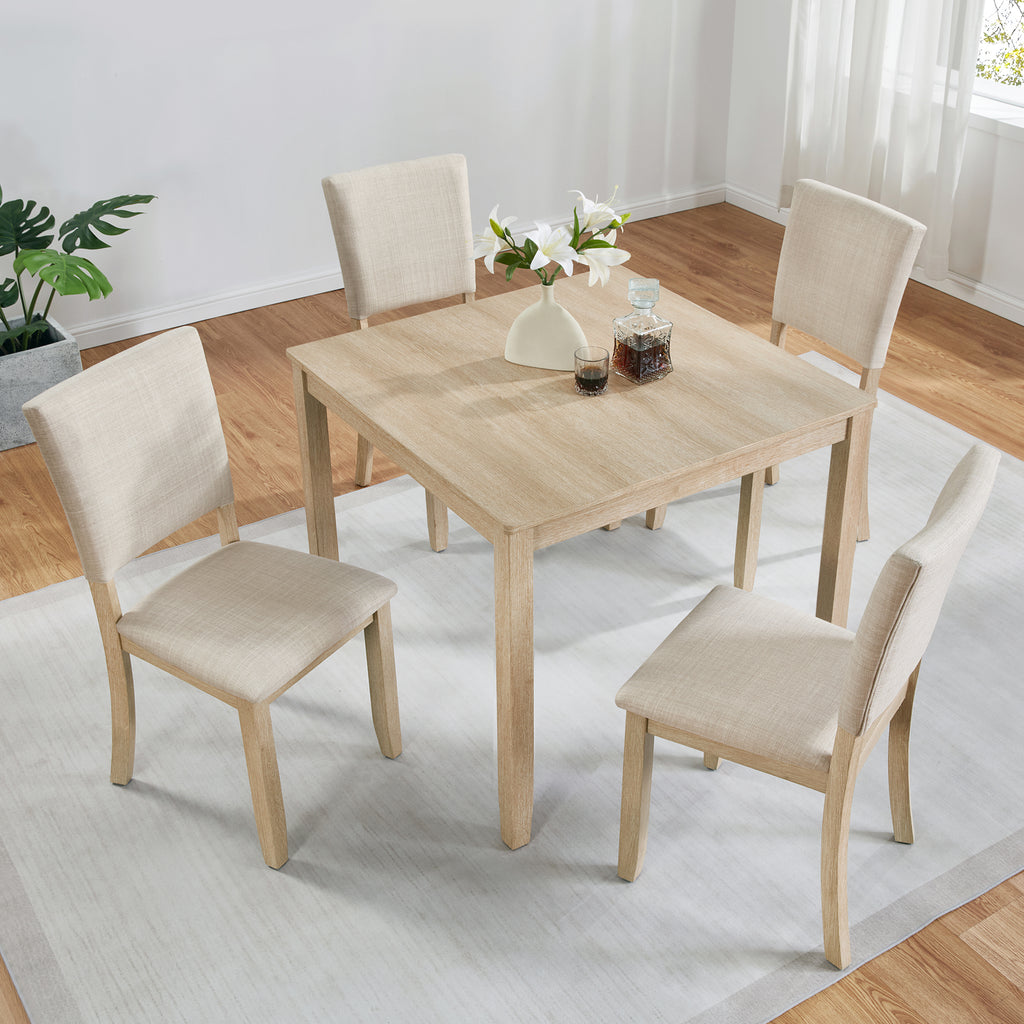 Ase 5-Piece Oak Dining Set