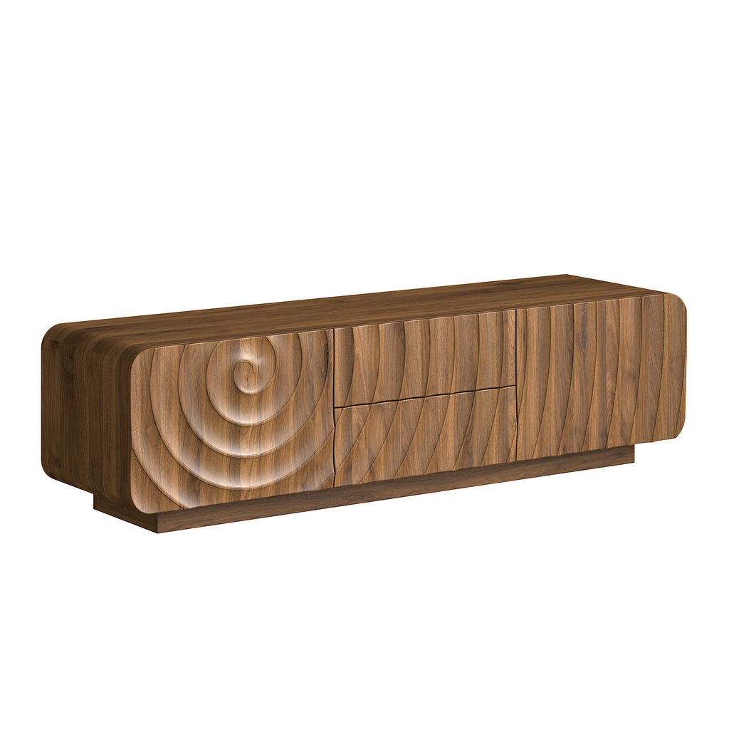 Bente Storage Walnut TV Stand
