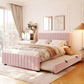 Vera Velvet Queen Platform Bed Frame