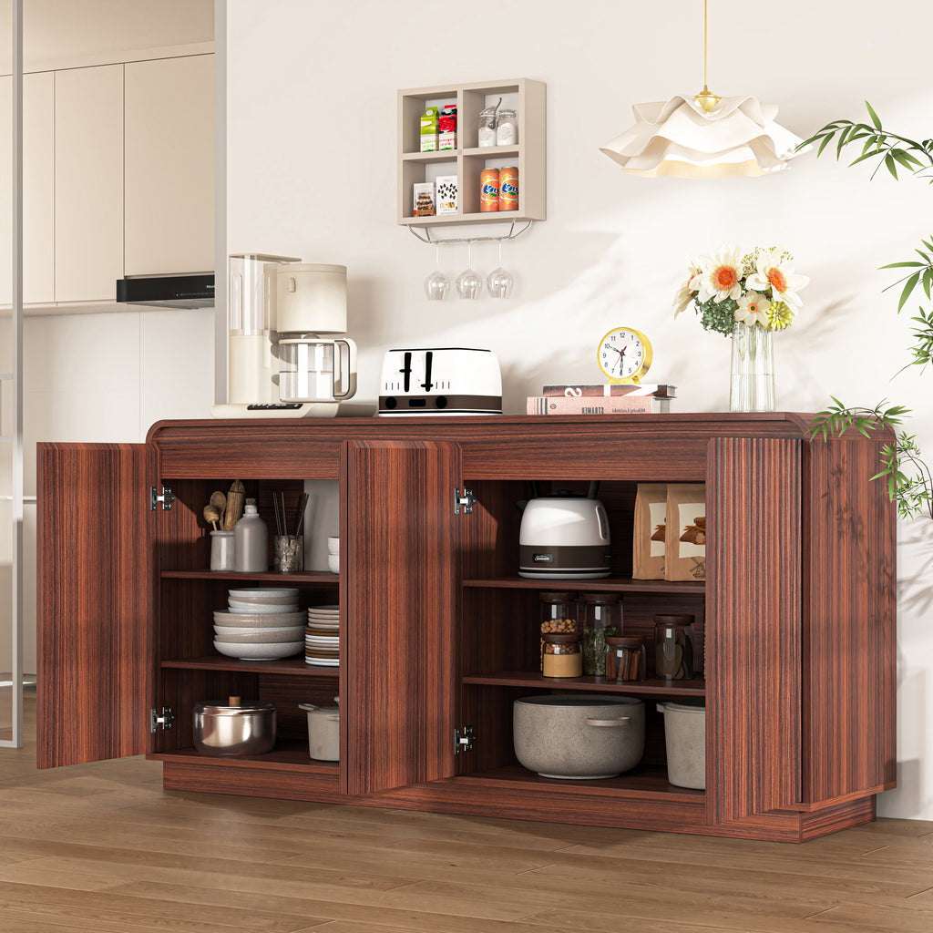 Hanne Fluted Walnut Sideboard