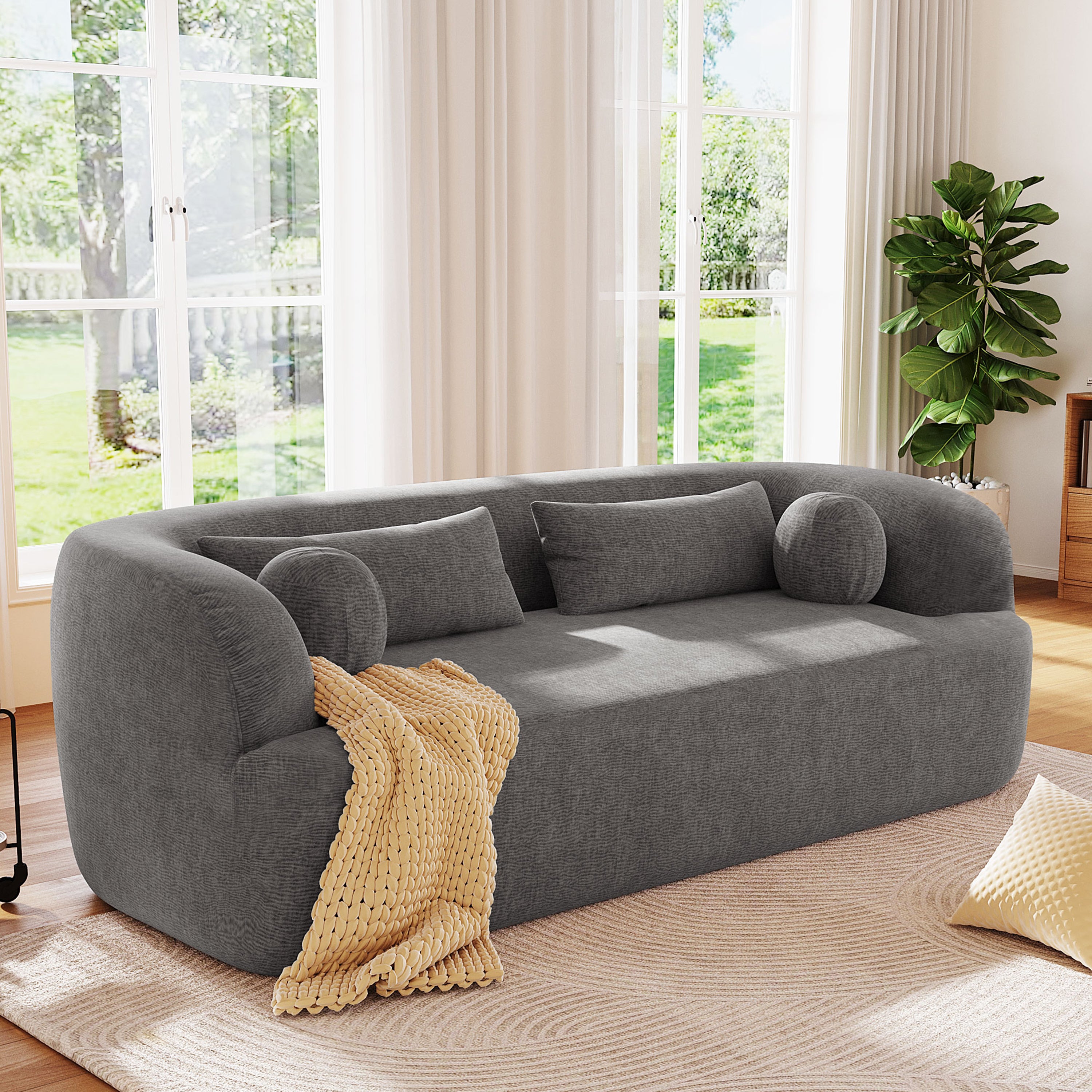 Birk Curved 86" Sofa