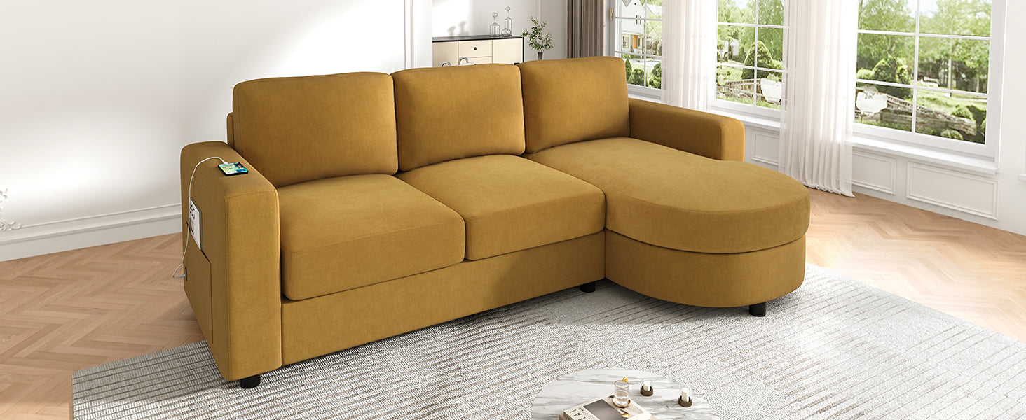 Une Curved Sectional Sofa