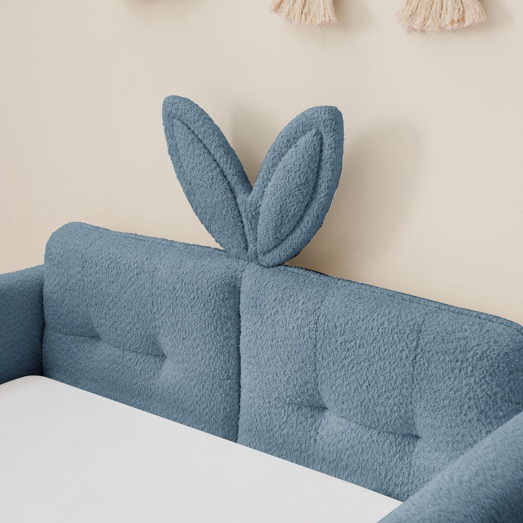 Lene Boucle Twin Platform Bed Frame