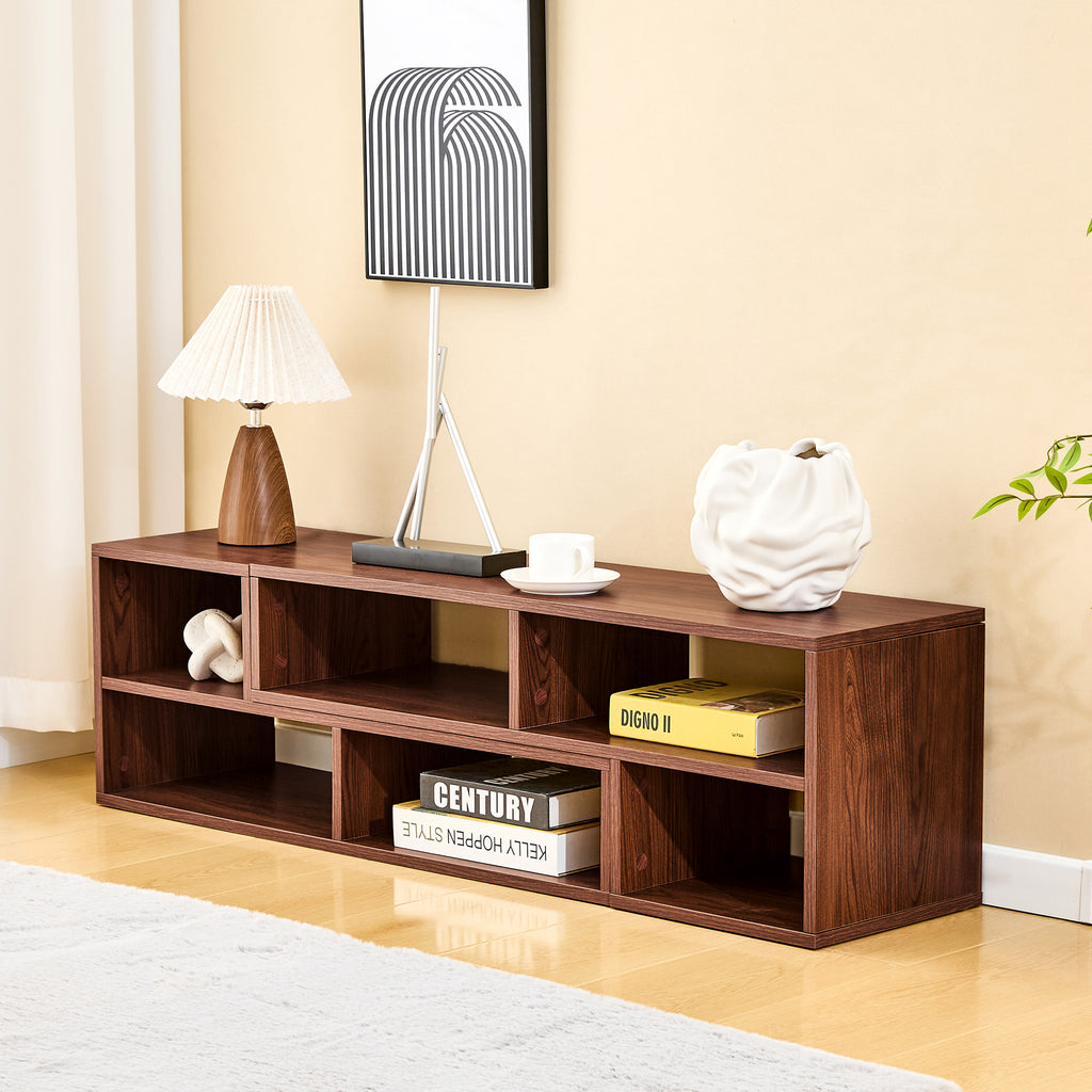 Thea Storage Walnut TV Stand