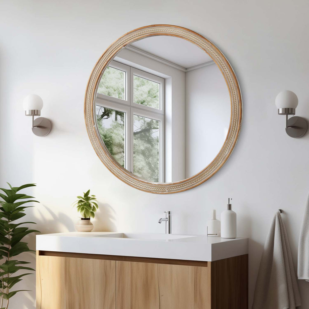 Tia Rattan Wall Mirror