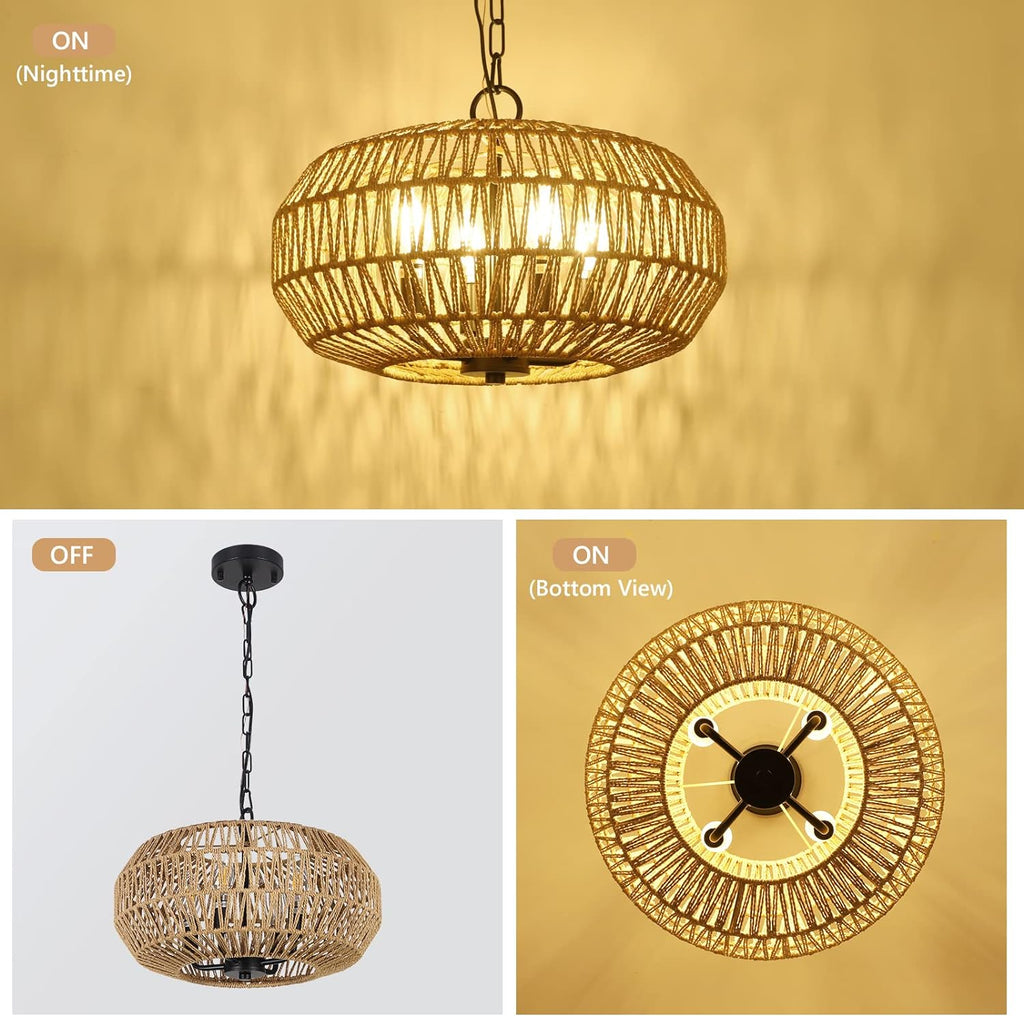 Jofride Rattan Pendant Light