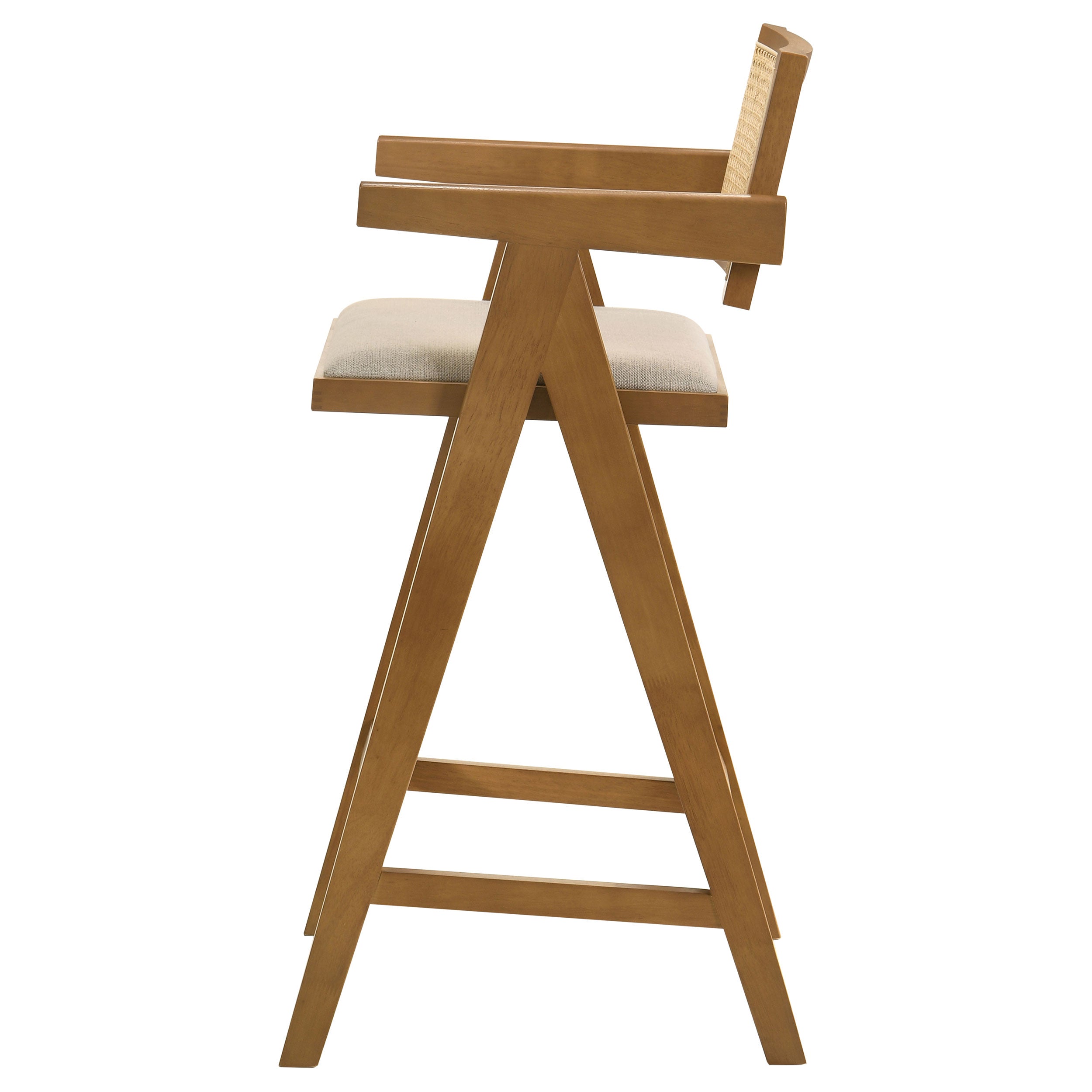 Vemund Walnut Bar Stool (Set of 2)