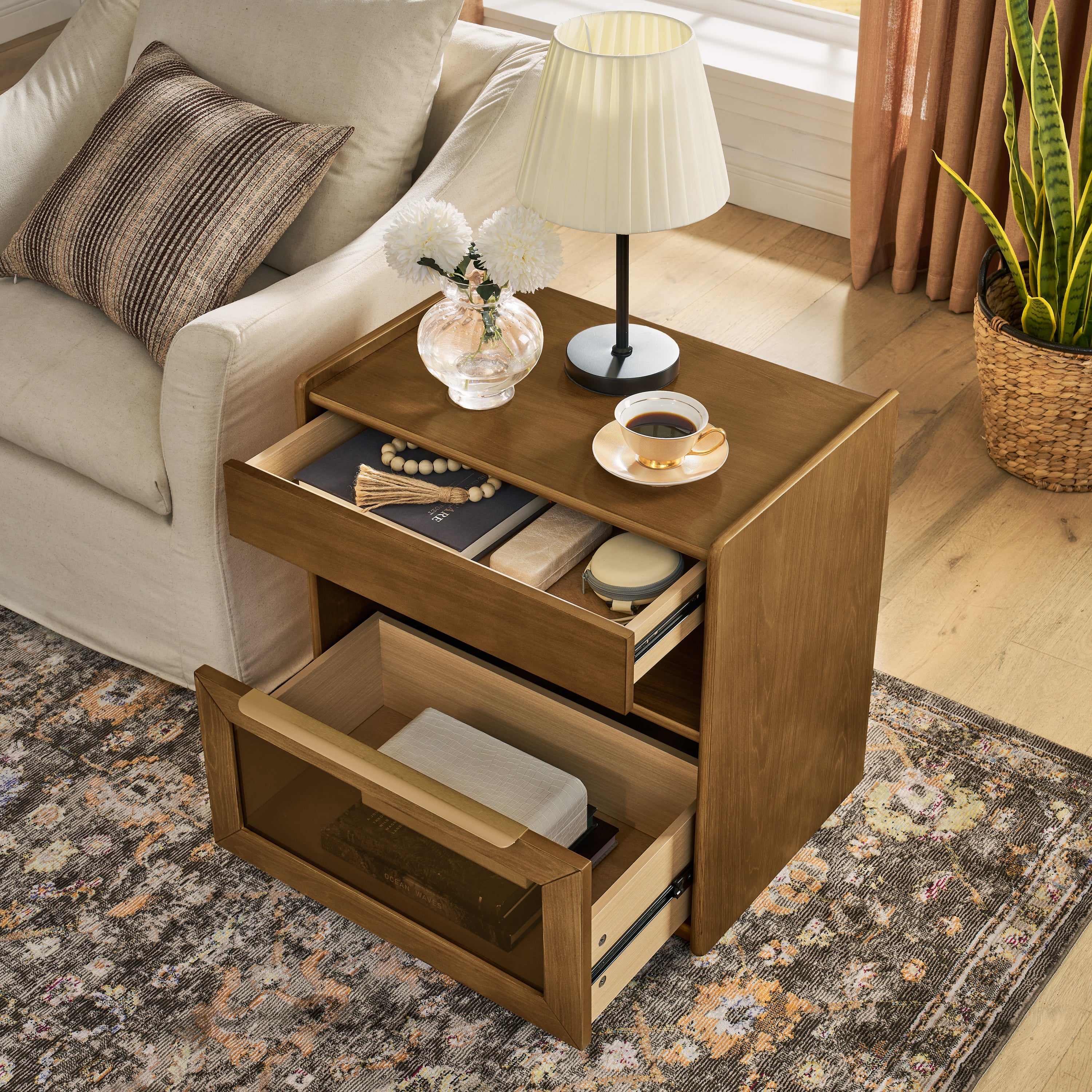 Vera Walnut Nightstand