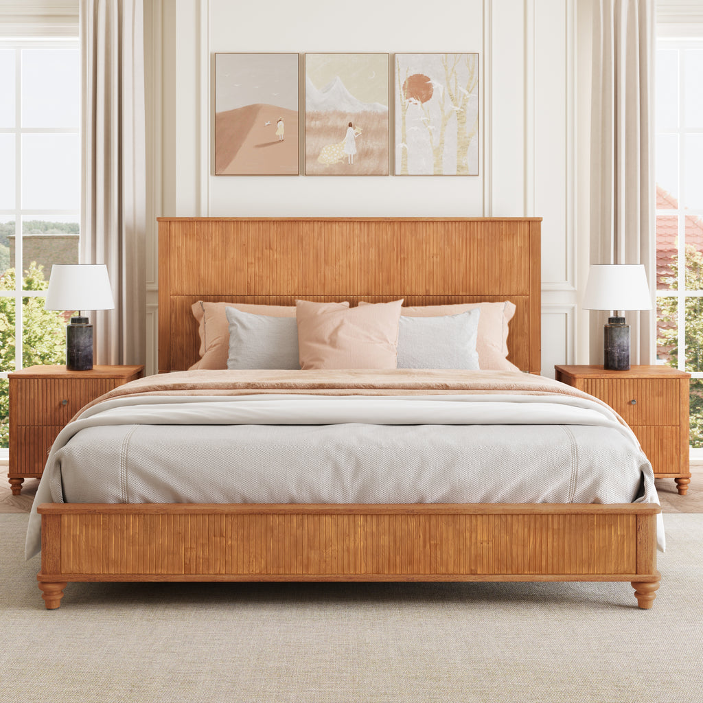 Orla Solid Wood King Platform Bed Frame