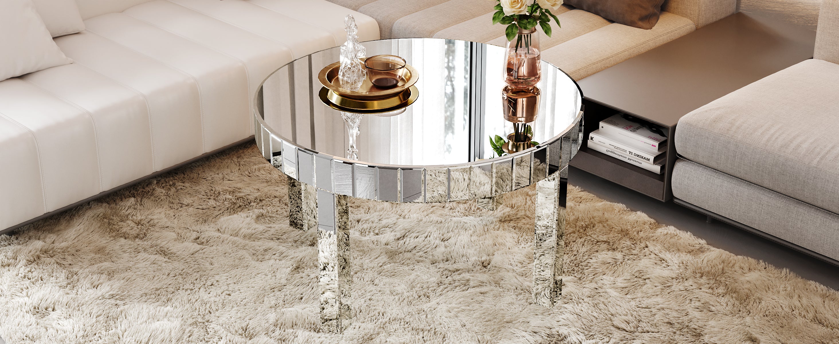 Vera Fluted Coffee Table