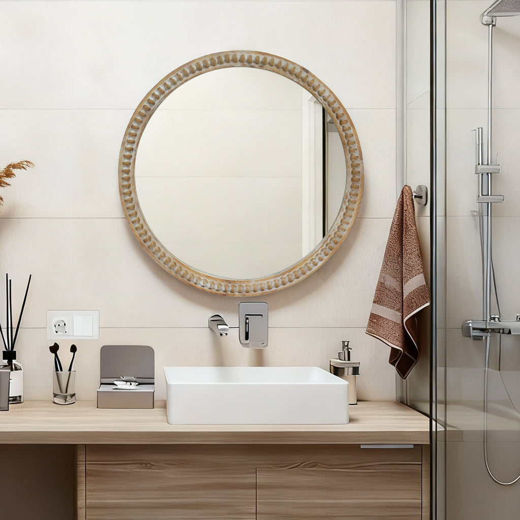 Eske Round Wall Mirror