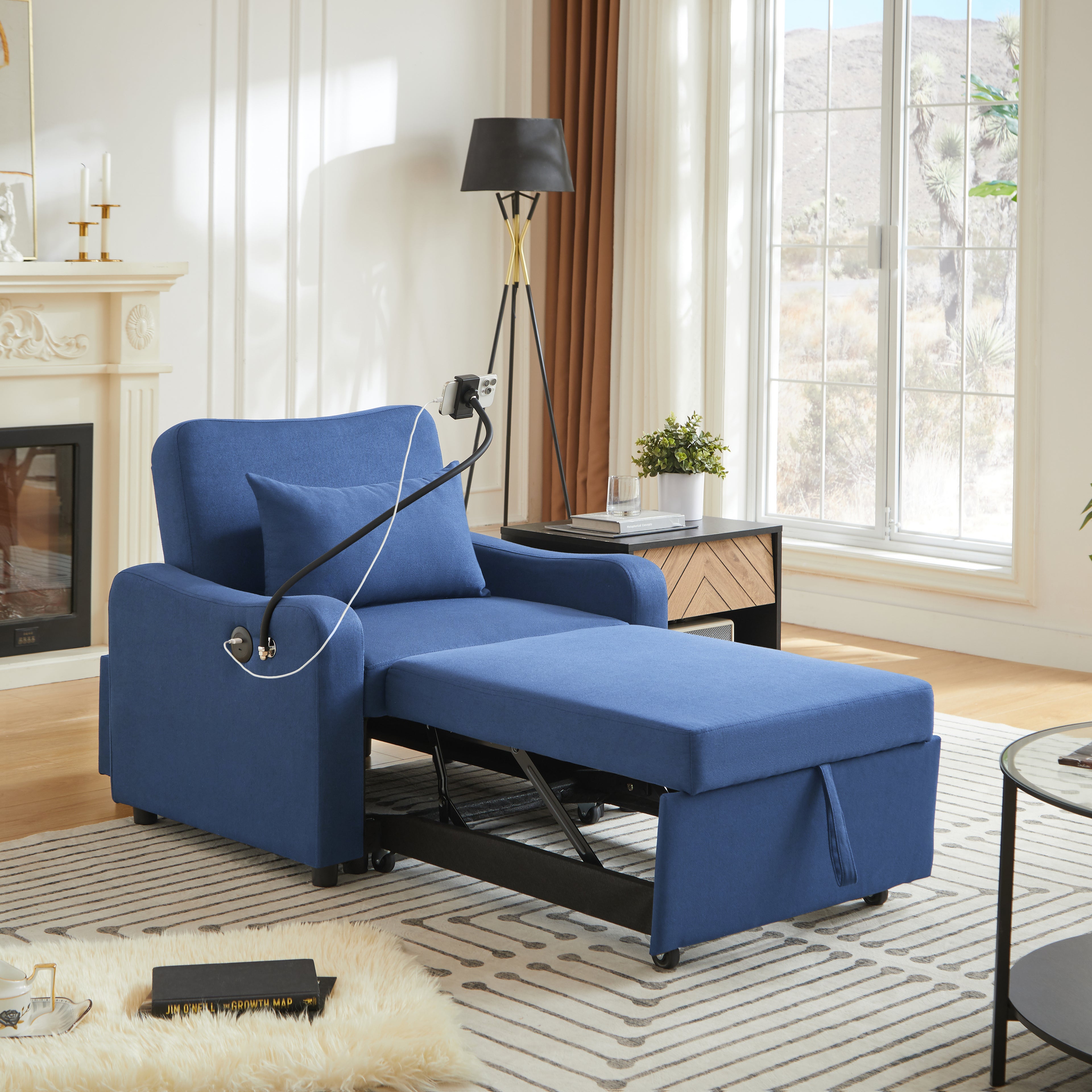 Janne Linen Sofa Bed