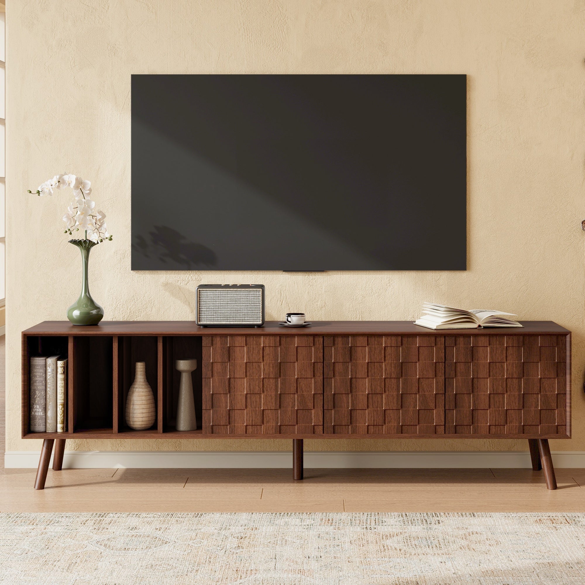 Arna Solid Wood TV Stand