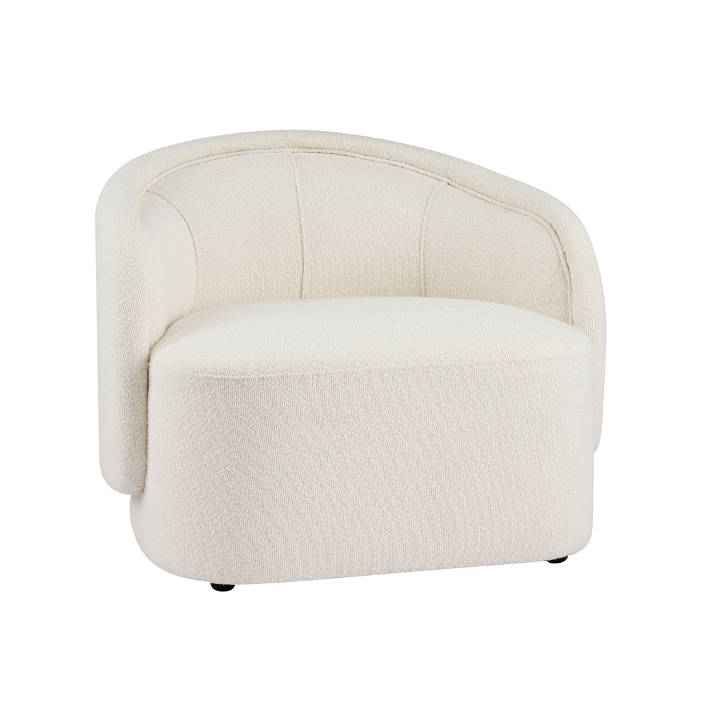Liv Curved Boucle Accent Chair