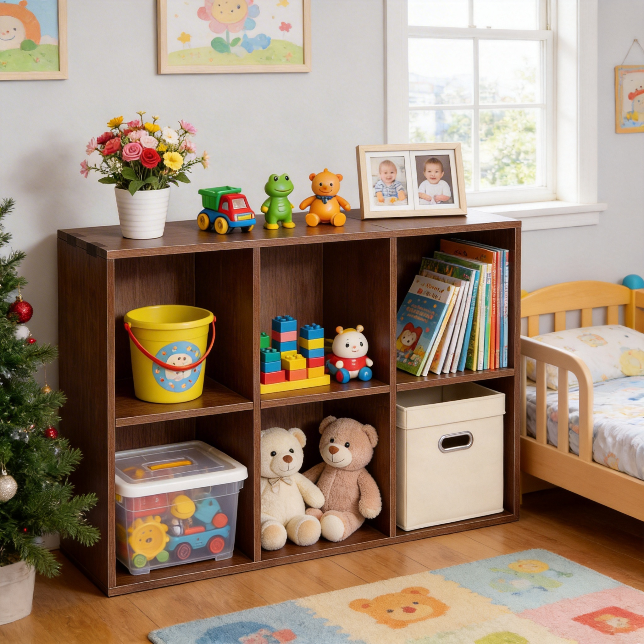 Jorgen Solid Wood Bookshelf