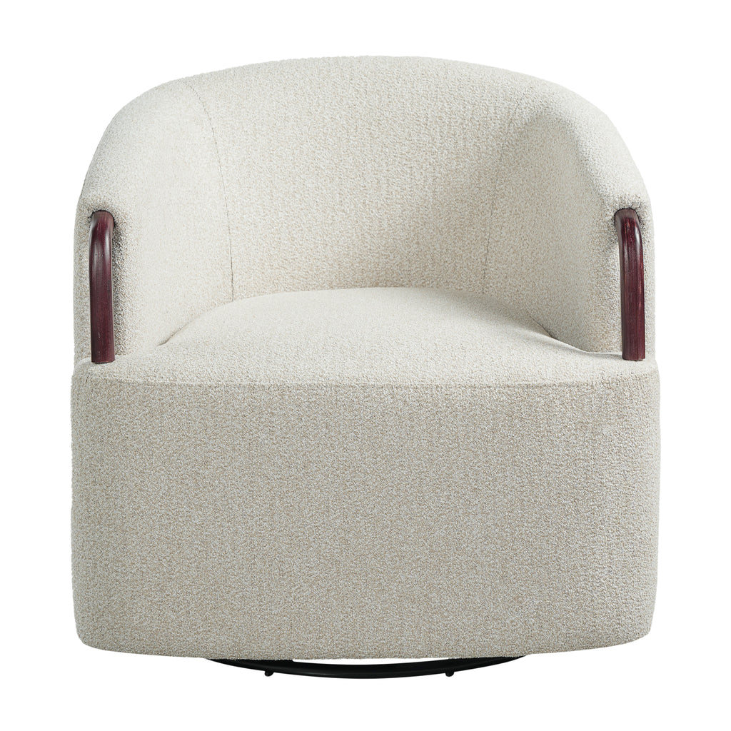 Freja Barrel Boucle Accent Chair