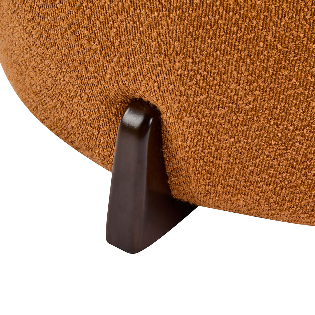 Rasmus Round Boucle Ottoman