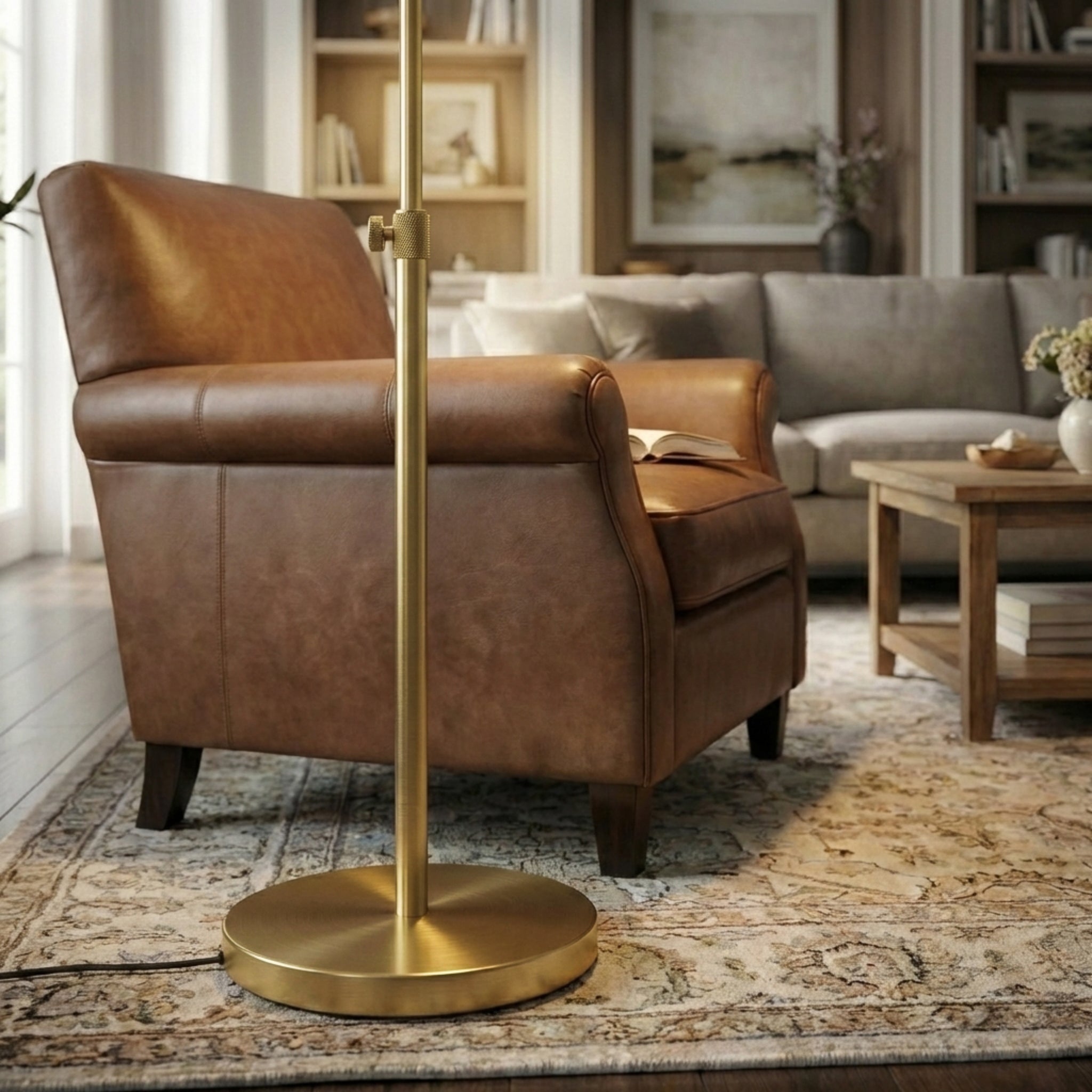 Ragndi Brass Floor Lamp