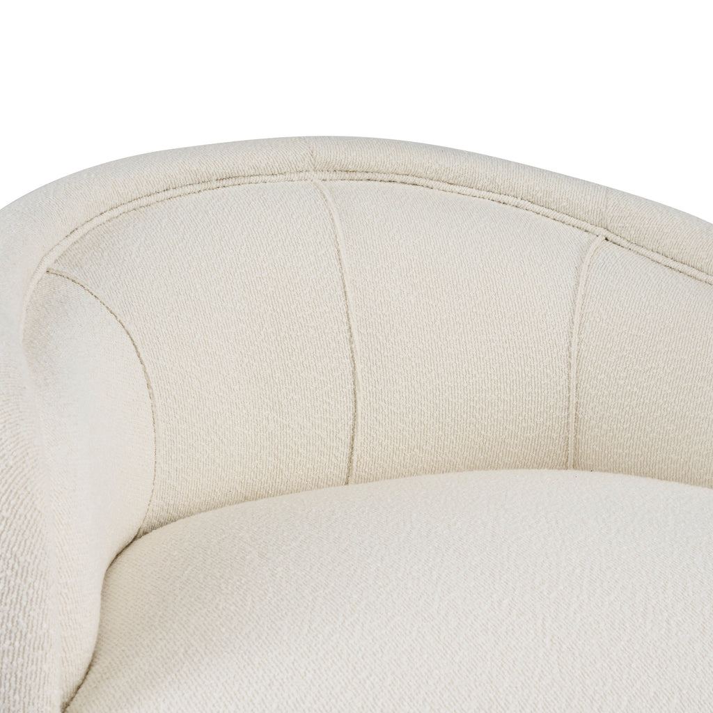 Liv Curved Boucle Accent Chair