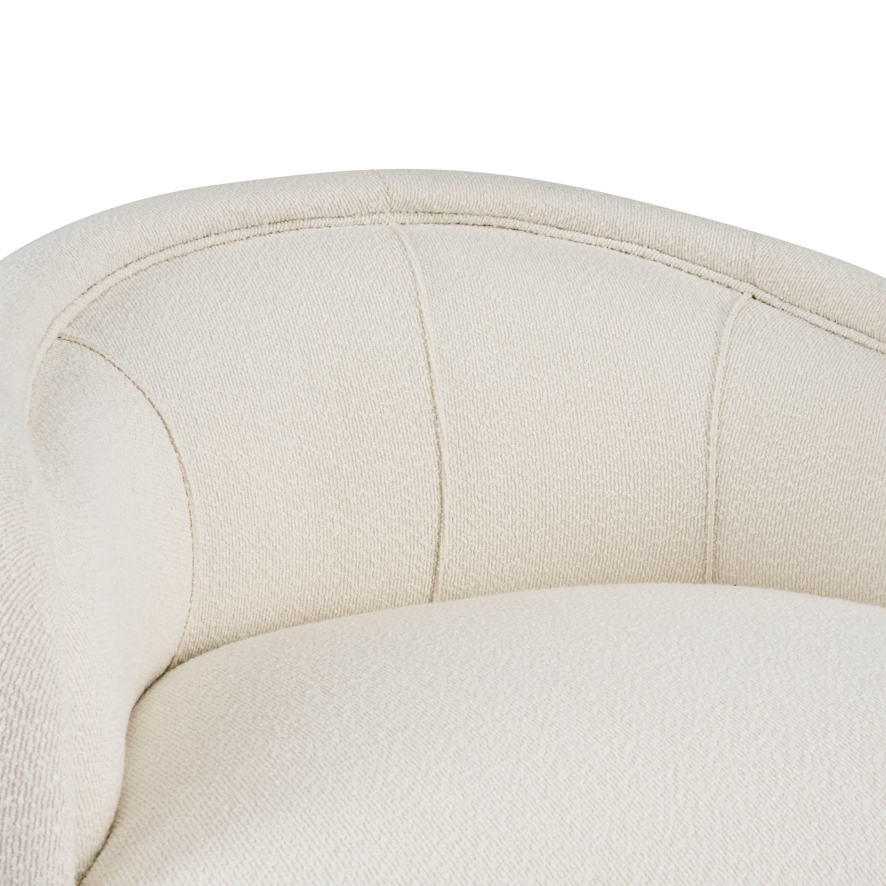 Liv Curved Boucle Accent Chair