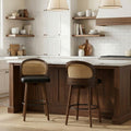 Dagny Walnut Bar Stool (Set of 2)