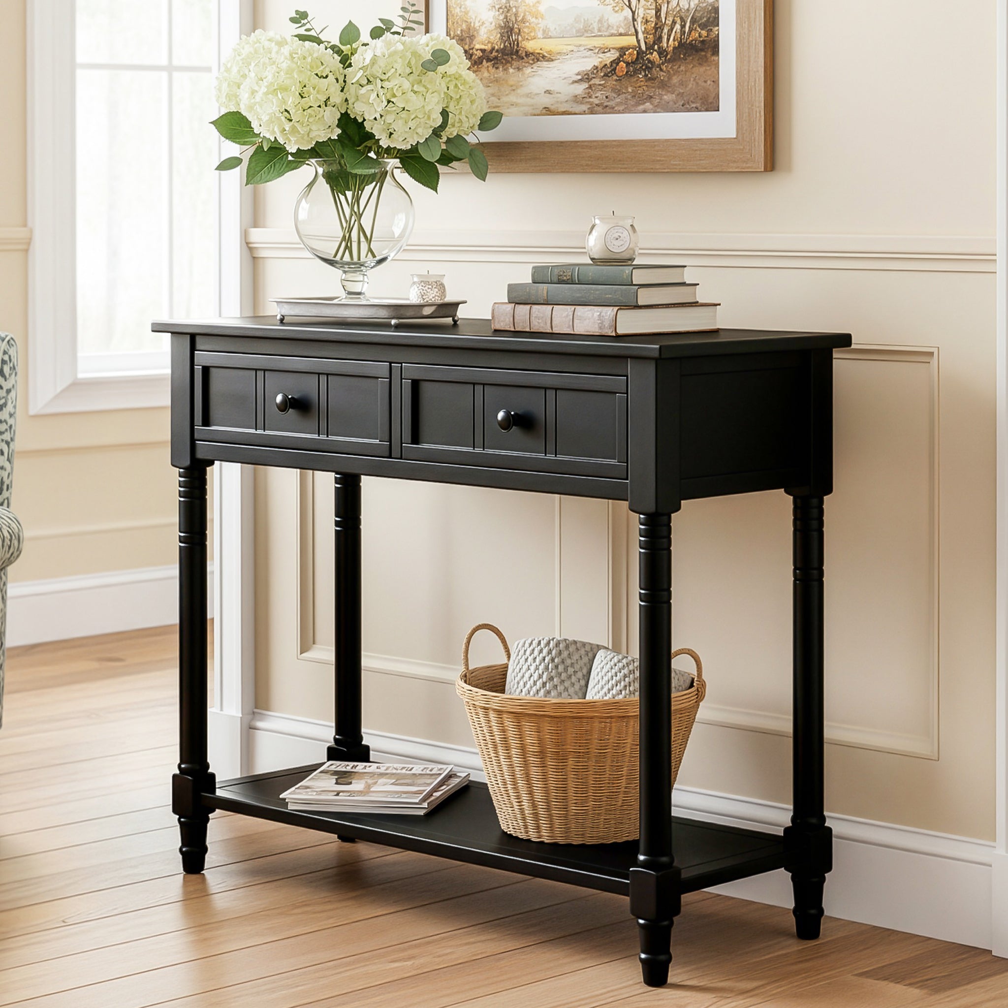 Rolf Solid Wood Console Table