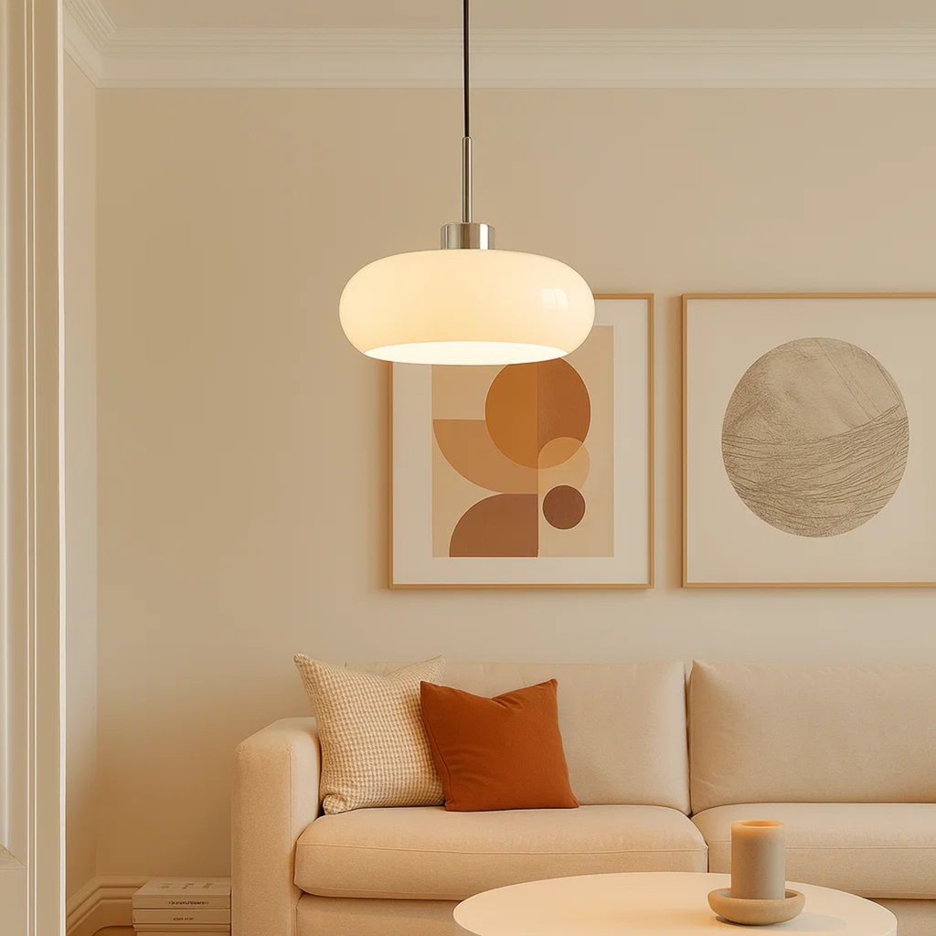 Bauhaus hanglamp met zachte glans
