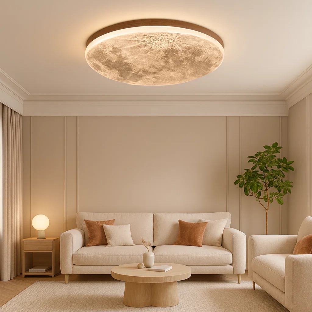 Minimalist moonlight ceiling lamp